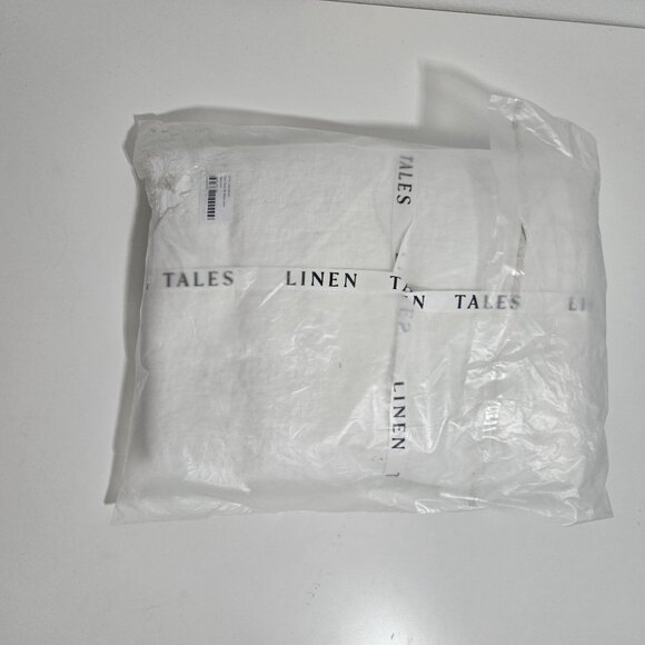 Linen Tales Off White Linen‎ Tablecloth 55"x150" - Picture 5 of 6